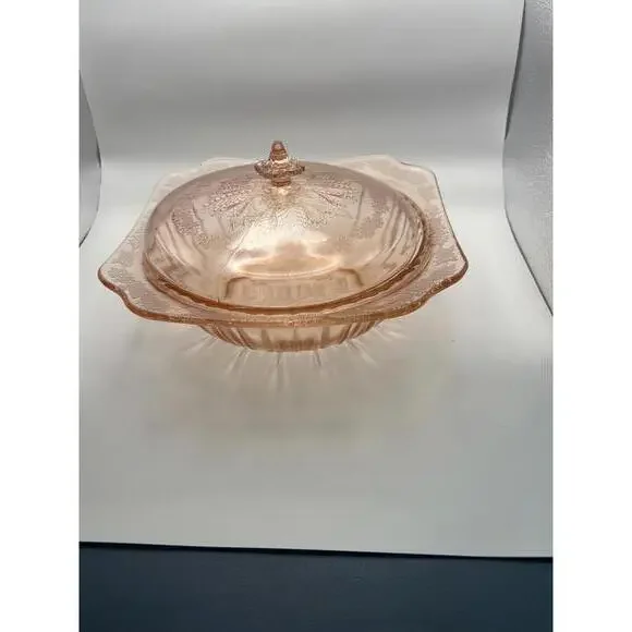 1930s Adam Pink by Jeannette Serving Bowl Set of 2 (SR562)
